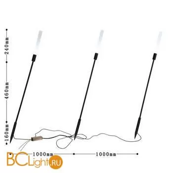 Садово-парковый фонарь Favourite Reedy 4048-3T - Фото 1