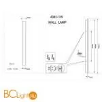 Уличный настенный светильник Favourite Sagitta 4045-1W - Фото 6