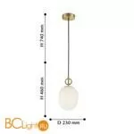 Подвесной светильник Favourite Sincera 2654-1P - Фото 1