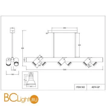 Люстра Favourite Six 4074-6P - Фото 4