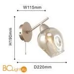 Бра Favourite Tilda 2658-1W - Фото 1