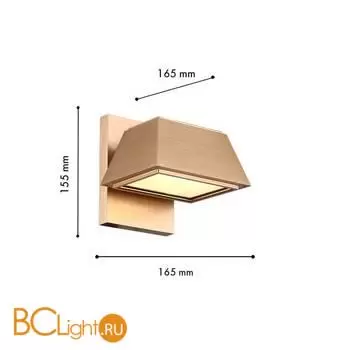 Уличный настенный светильник Favourite Trapezium 4301-1W - Фото 1