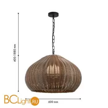 Подвесной светильник Favourite WICKER 4884-1P - Фото 1