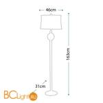 Торшер Feiss Davidson FE/DAVIDSON FL - Схема