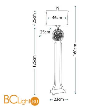 Торшер Feiss Marcella FE/MARCELLA/FL - Схема