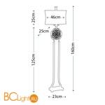 Торшер Feiss Marcella FE/MARCELLA/FL - Схема