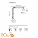 Торшер Flos SuperArchimoon F6366020 - Схема