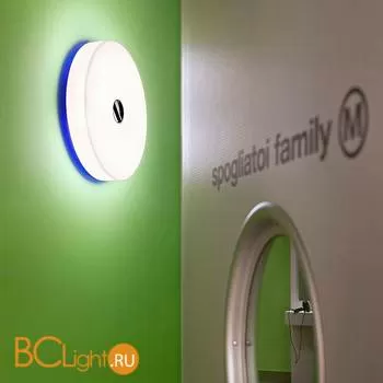 Настенно-потолочный светильник Flos Button White/Blue F3180014 - Фото 1