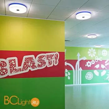 Настенно-потолочный светильник Flos Button White/Blue F3180014 - Фото 2