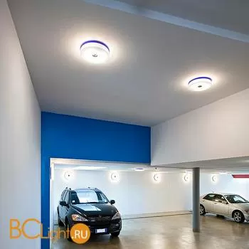 Настенно-потолочный светильник Flos Button White/Blue F3180014 - Фото 4