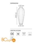 Напольный светильник Flos Chrysalis F1670009 - Схема