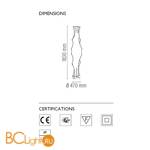 Напольный светильник Flos Fantasma piccolo F2101009 - Схема