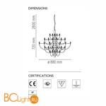 Люстра Flos 2097/30 Chrome A1400057 - Схема