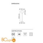 Торшер Flos Glo-Ball F1 F3031020 - Схема