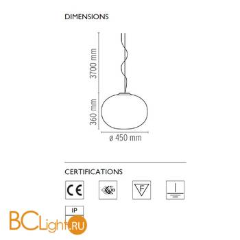 Подвесной светильник Flos Glo-Ball S2 ECO F3011061 - Схема