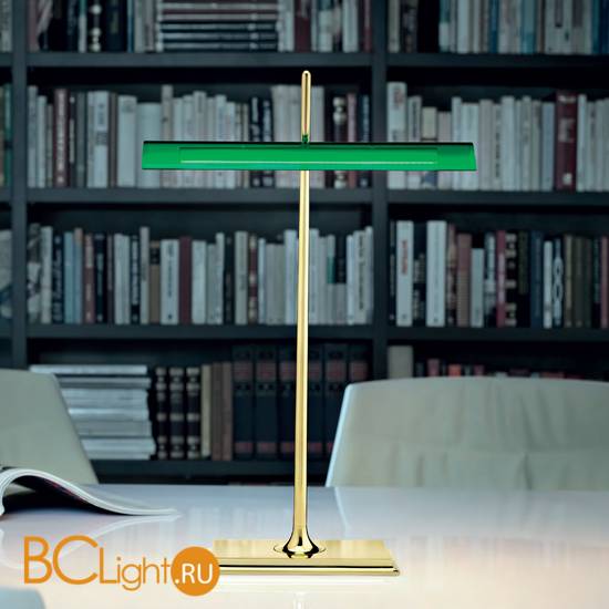 Настольная лампа Flos Goldman Brass/Green F3440044