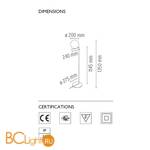 Торшер Flos IC Lights IC F1 Brushed brass F3173059 - Схема