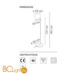Торшер Flos IC Lights IC F2 Chrome F3174057 - Схема