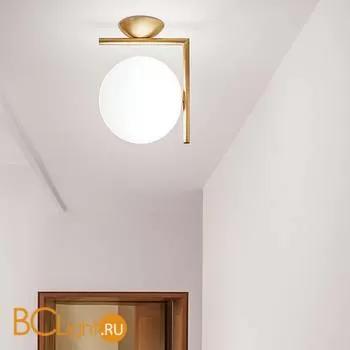 Бра Flos IC Lights C/W 1 Brushed brass F3178059 - Фото 0