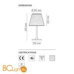 Настольная лампа Flos Ktribe T2 Fabric F6303007 - Схема