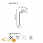 Торшер Flos Ktribe F1 Transparent F6265000 - Схема