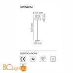 Торшер Flos Ktribe F2 Fabric F6305007 - Схема