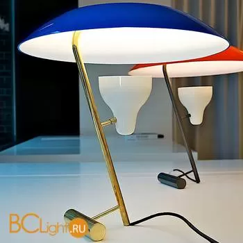 Настольная лампа Flos Mod. 548 Burnished brass / orange diffuser F0145075 - Фото 3