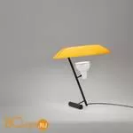 Настольная лампа Flos Mod. 548 Burnished brass / orange diffuser F0145075 - Фото 0