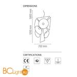 Подвесной светильник Flos Nebula F4550009 - Схема
