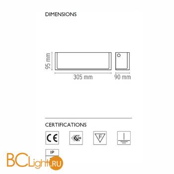 Настенный светильник Flos Ontherocks HL F4651000 - Схема
