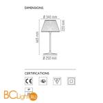 Настольная лампа Flos Romeo Soft T1 F6107007 - Схема