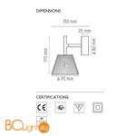 Бра Flos Romeo Babe W F6260000A - Схема