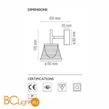 Бра Flos Romeo Babe K W F6191000 - Схема