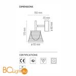 Бра Flos Romeo Babe K W F6191000 - Схема