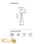 Торшер Flos Rosy Angelis F6160020 - Схема