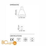 Торшер Flos Shade F6530009 - Схема