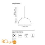 Подвесной светильник Flos Skygarden 2 ECO Glossy black F6421030 - Схема