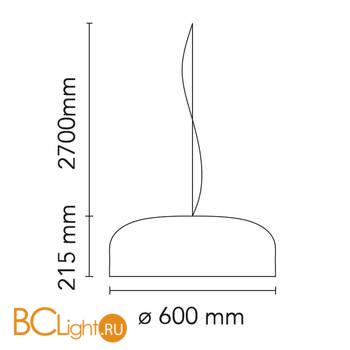 Подвесной светильник Flos Smithfield F1371039 - Green - Схема