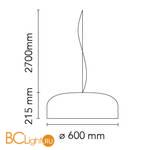 Подвесной светильник Flos Smithfield F1371009 - White - Схема