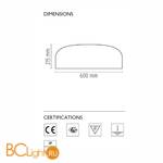 Потолочный светильник Flos Smithfield C HDG Mud F1362021 - Схема