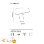 Настольная лампа Flos Snoopy Black F6380030 - Схема