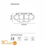 Настенно-потолочный светильник Flos Taraxacum 88 C/W F7420000 - Схема