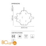 Подвесной светильник Flos Taraxacum 2 F7402009 - Схема