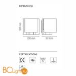 Настенный светильник Flos Tilee F7460009 - Схема