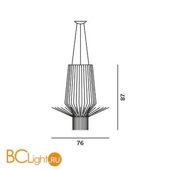 Подвесной светильник Foscarini Allegretto 1690173 71 - Схема