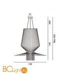 Подвесной светильник Foscarini Allegretto 1690073 71 - Схема