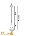 Подвесной светильник Foscarini Aplomb 195007L/3-25 - Схема