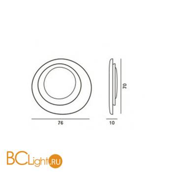 Настенный светильник Foscarini Bahia 196005 10 - Схема