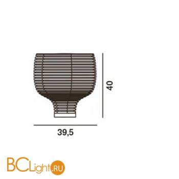 Настольная лампа Foscarini Behive 203001 10 - Схема