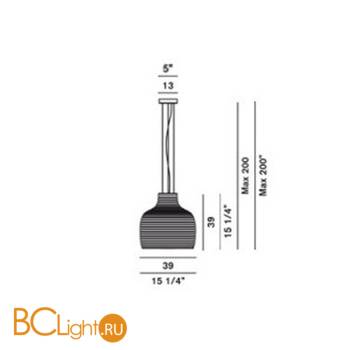 Подвесной светильник Foscarini Behive 203007 10 - Схема